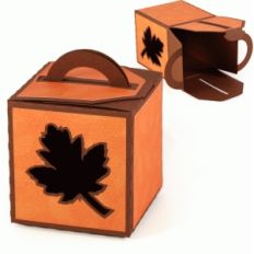 3d leaf handled box