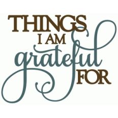 things i am grateful for - perfect flourish