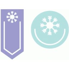 set of 2 snowflake paperclips