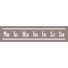 days of the week bar