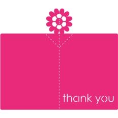 thank you pop up card