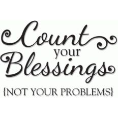 blessings quote (vinyl)