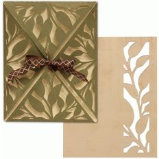 a2 card wrap set: leafy