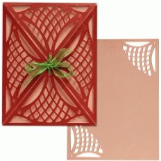 a2 card wrap set: lattice lace