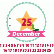 december mini circle album kit