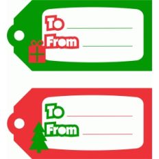 christmas tag