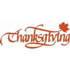 thanksgiving - calligraphy