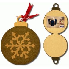 3d snowflake ornament gift card holder