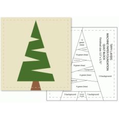 tippy layers tree paper piecing quilt block print and cut