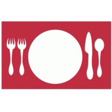 place setting negative space