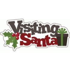 visiting santa christmas title/phrase