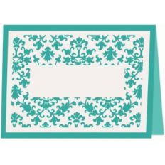 damask place card