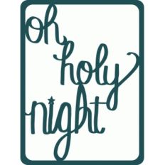 oh holy night journaling card
