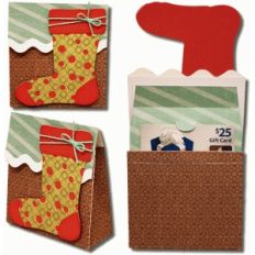 3d stocking gift card bag