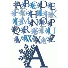 snowflake alphabet and letters