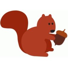squirrel with acorn