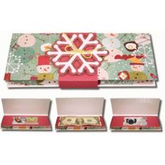 3d layered snowflake gift box with inserts