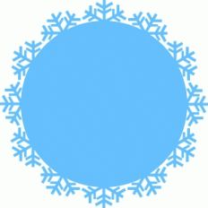 snowflake frame - coaster