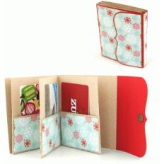 accordion gift card booklet