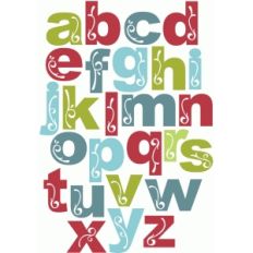 elegant alphabet - lowercase