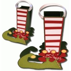 3d elf foot stocking bag