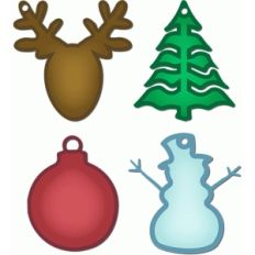 layered holiday gift tags two