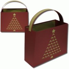 3d chevron tree large gift bag