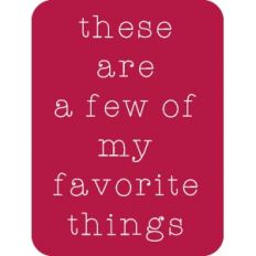 favorite things journaling card