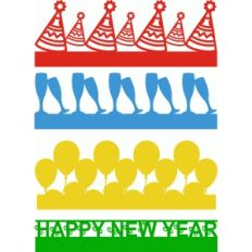 happy new year borders