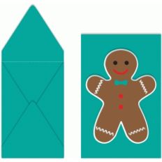 gingerbread gift card holder