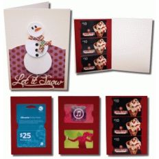 let it snow a7 gift card with gift card inserts