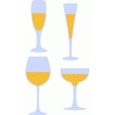 champagne glasses