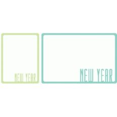 set of 2 new year journaling cards