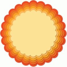 nested scalloped circle