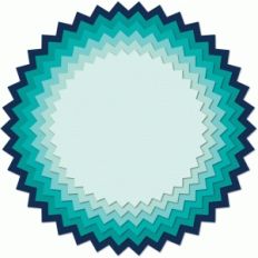 nested zig zag circle