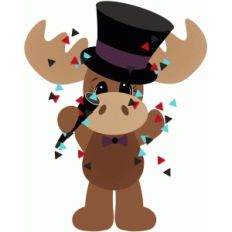 new years day moose w confetti