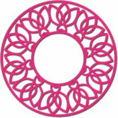 abstract flower circle