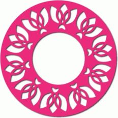 abstract flower circle reverse
