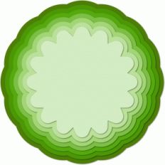 nested scalloped circle