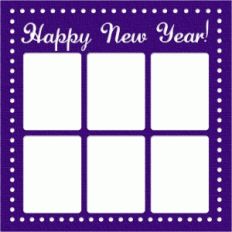 new year photo frame