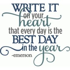 write it on your heart best day - layered phrase