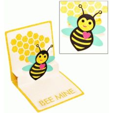 bee mine pop-up card