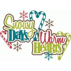 snowy days, warm hearts title