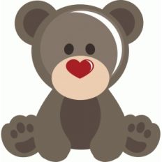 boy valentine bear