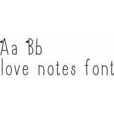 love notes font