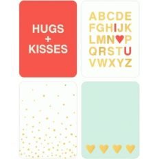 3x4 valentine journaling cards