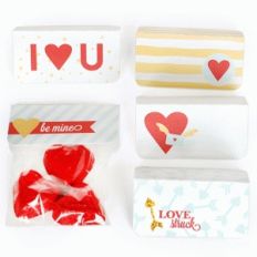valentine folded tags