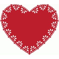 heart doily