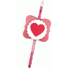valentine pencil decoration