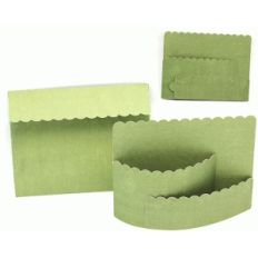 bendy card envelope set scalloepd design